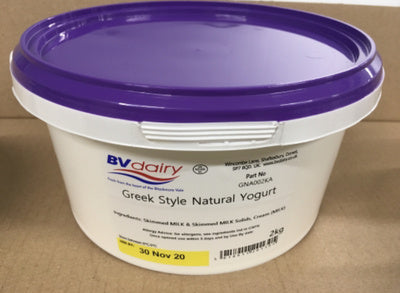 274174 SAV. Greek Low Style Yogurt  BV Dairy 2kg