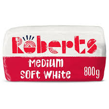 Robert’s. White Bread Medium. 800g