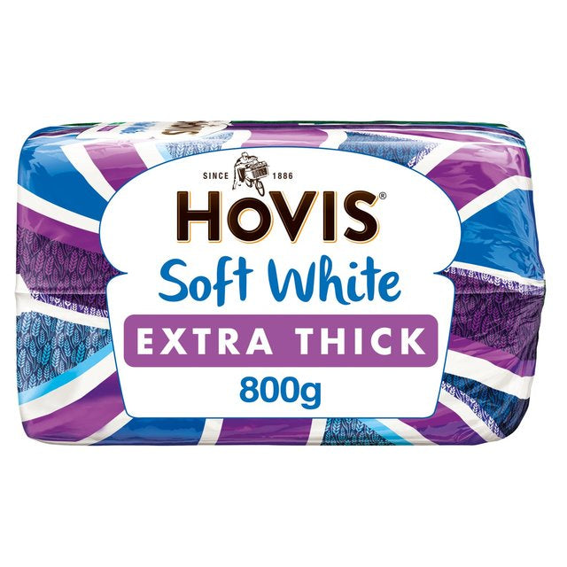 1702.  Hovis White Extra Thick Sliced Bread  800g