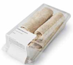 WR401PK  Houmous & Falafel Wrap. Catering Pack x4 wraps