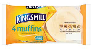 482 Kingsmill Muffins x 4