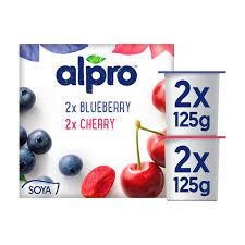 1848 Alpro Soya Blueberry & Cherry 4x125g