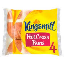 1764  Kingsmill Hot X Buns x4