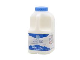 1024.  Whole Milk Bottle 1 pint