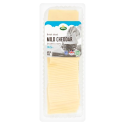 2026. Mild White Cheddar Cheese Slices  1kg (50)