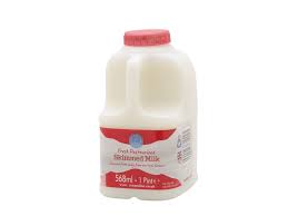 1026  Milk Skimmed 1 Pint